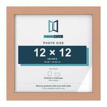 Beech picture frame for a 12 x 12 inch photo