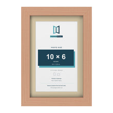 Beech 12 x 8 inch picture frame with an ivory mount for a 10 x 6 inch photo