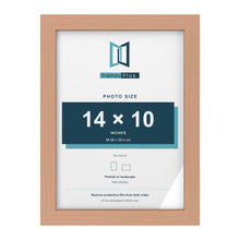 Beech picture frame for a 14 x 10 inch photo