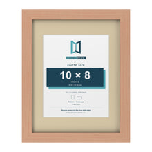 Beech 14 x 11 inch picture frame with an ivory mount for a 10 x 8 inch photo