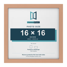 Beech picture frame for a 16 x 16 inch photo