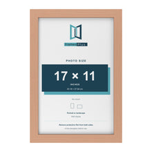 Beech picture frame for a 17 x 11 inch photo