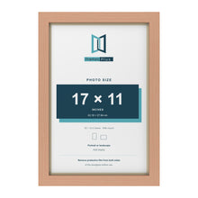 Beech 18 x 12 inch picture frame with an ivory mount for a 17 x 11 inch photo