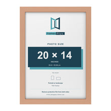 Beech picture frame for a 20 x 14 inch photo