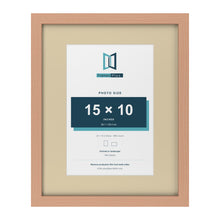 Beech 20 x 16 inch picture frame with an ivory mount for a 15 x 10 inch photo