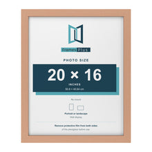 Beech picture frame for a 20 x 16 inch photo