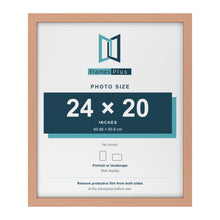 Beech picture frame for a 24 x 20 inch photo