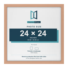 Beech picture frame for a 24 x 24 inch photo