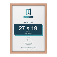 Beech picture frame for a 27 x 19 inch photo