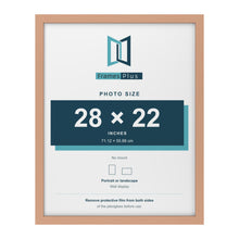 Beech picture frame for a 28 x 22 inch photo