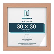 Beech picture frame for a 30 x 30 cm photo