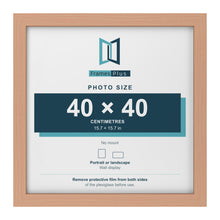 Beech picture frame for a 40 x 40 cm photo