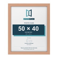 Beech picture frame for a 50 x 40 cm photo