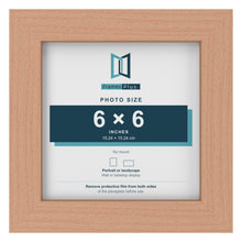 Beech picture frame for a 6 x 6 inch photo