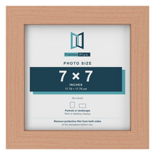 Beech picture frame for a 7 x 7 inch photo