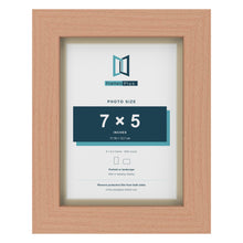 Beech 8 x 6 inch picture frame with an ivory mount for a 7 x 5 inch photo