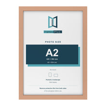 Beech picture frame for an A2 photo