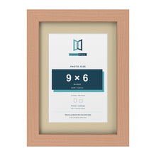 Beech A4 picture frame with an ivory mount for a 9 x 6 inch photo