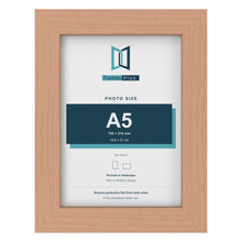 Beech picture frame for an A5 photo