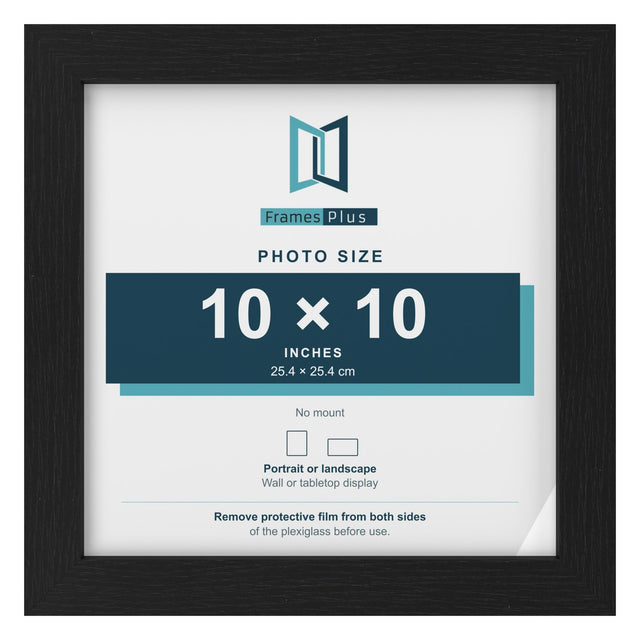 Classic Range Black Picture, Photo & Poster Frame — Finish and profile example