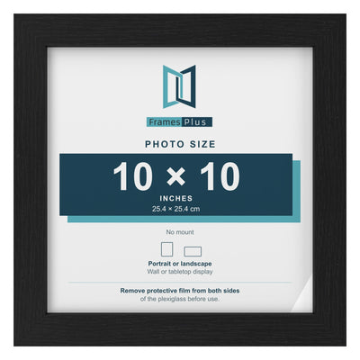 10x10" (25.4 x 25.4 cm) Picture, Photo & Poster Frame – Black, White or Oak