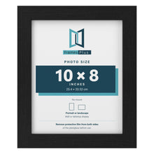 Black picture frame for a 10 x 8 inch photo