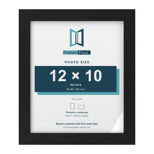 Black picture frame for a 12 x 10 inch photo