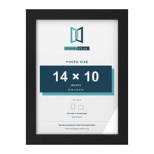 Black picture frame for a 14 x 10 inch photo