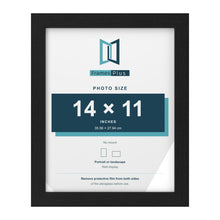 Black picture frame for a 14 x 11 inch photo