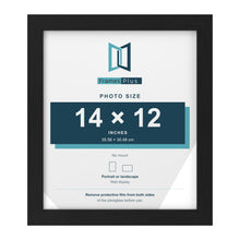 Black picture frame for a 14 x 12 inch photo