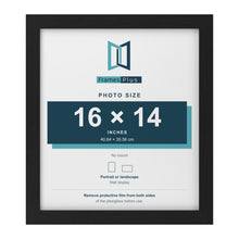 Black picture frame for a 16 x 14 inch photo