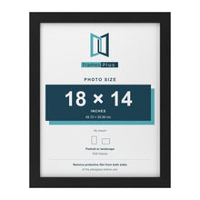 Black picture frame for a 18 x 14 inch photo