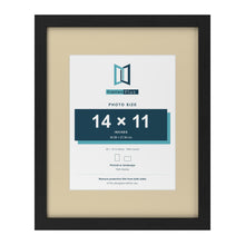 Black 20 x 16 inch picture frame with an ivory mount for a 14 x 11 inch photo