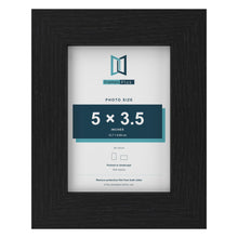 Black picture frame for a 5 x 3.5 inch photo