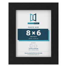 Black picture frame for a 8 x 6 inch photo