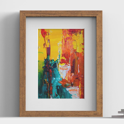 Blok Range Rustic Picture, Photo & Poster Frame with White Mount