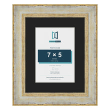 Cassis Cream 10 x 8 inch picture frame with a black mount for a 7 x 5 inch photo