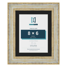 Cassis Cream 10 x 8 inch picture frame with a black mount for an 8 x 6 inch photo