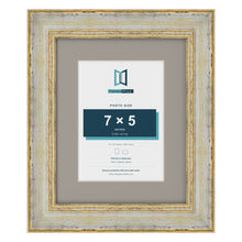 Cassis Cream 10 x 8 inch picture frame with a dawn grey mount for a 7 x 5 inch photo