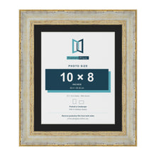Cassis Cream 12 x 10 inch picture frame with a black mount for a 10 x 8 inch photo