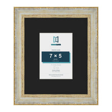 Cassis Cream 12 x 10 inch picture frame with a black mount for a 7 x 5 inch photo