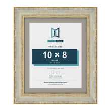 Cassis Cream 12 x 10 inch picture frame with a dawn grey mount for a 10 x 8 inch photo