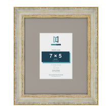 Cassis Cream 12 x 10 inch picture frame with a dawn grey mount for a 7 x 5 inch photo