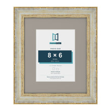 Cassis Cream 12 x 10 inch picture frame with a dawn grey mount for an 8 x 6 inch photo
