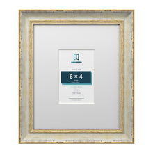 Cassis Cream 12 x 10 inch picture frame with a white mount for a 6 x 4 inch photo