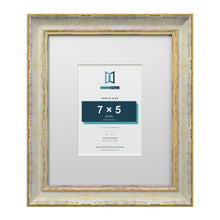 Cassis Cream 12 x 10 inch picture frame with a white mount for a 7 x 5 inch photo