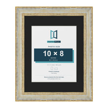 Cassis Cream 14 x 11 inch picture frame with a black mount for a 10 x 8 inch photo