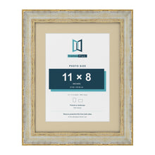 Cassis Cream 14 x 11 inch picture frame with an ivory mount for an 11 x 8 inch photo