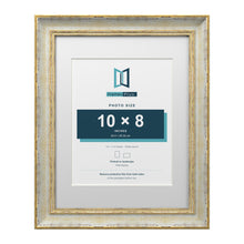 Cassis Cream 14 x 11 inch picture frame with a white mount for a 10 x 8 inch photo