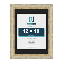 Cassis Cream 16 x 12 inch picture frame with a black mount for a 12 x 10 inch photo